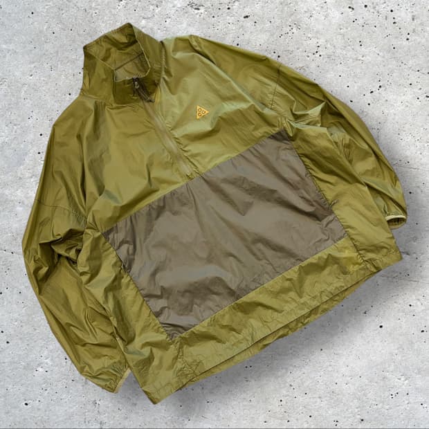 [XL] 나이키 ACG 신더 콘 필그림 아노락 바람막이 그린 B673