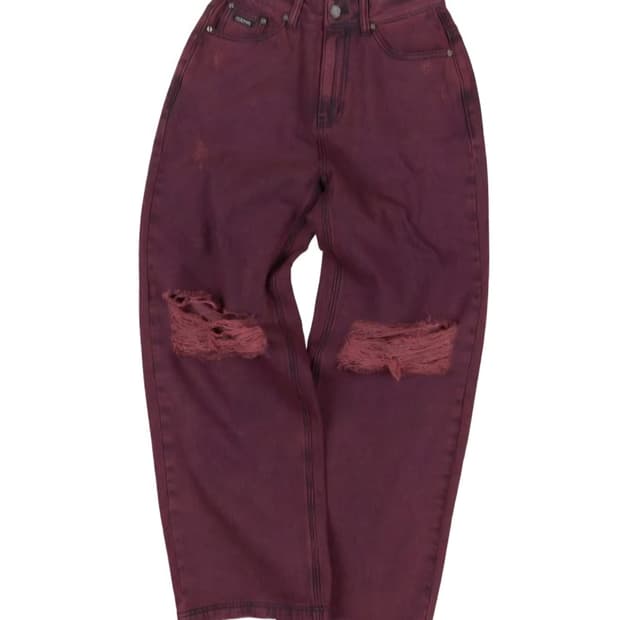 스컬프터 디스트로이드 가먼트 다이닝 데님 레드 M