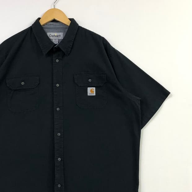 XL 칼하트 블랙 워크 셔츠
