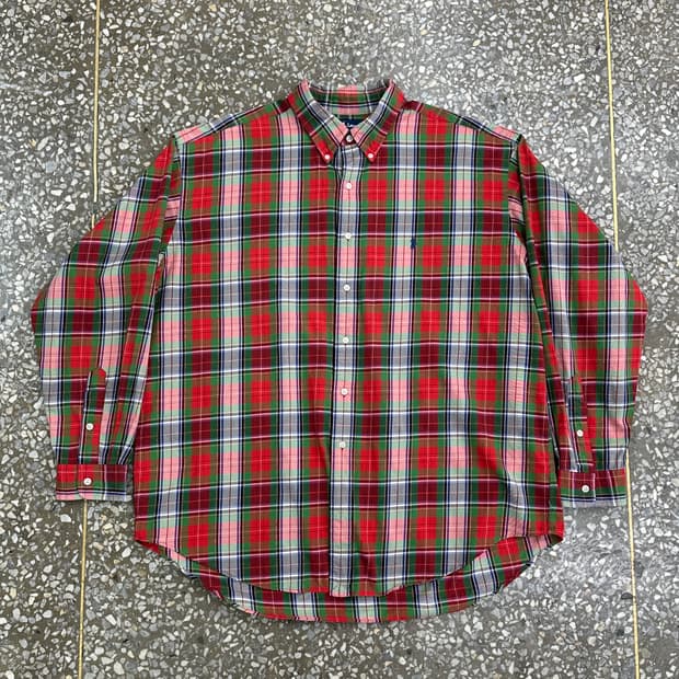 폴로 랄프로렌 블레이크 체크 셔츠 XXL