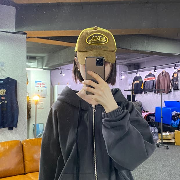 본더치 패치로고 하프 매쉬 볼캡 B4751
