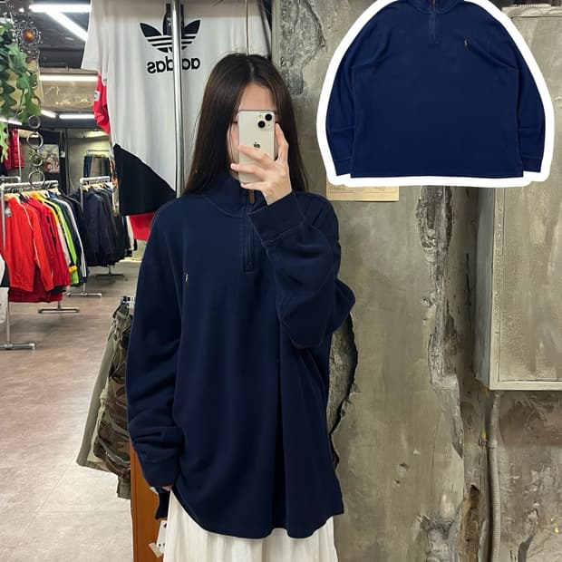 폴로 랄프로렌 반집업 니트 네이비 2XL #csz1536