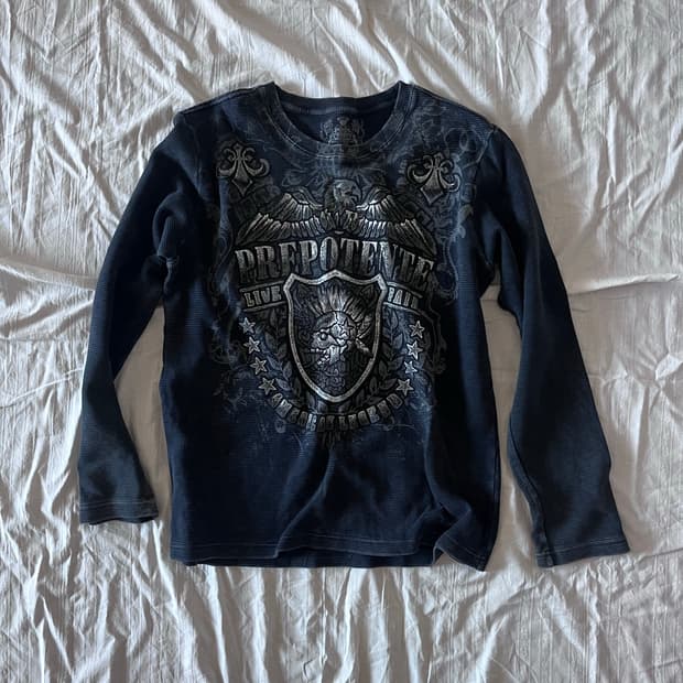 Prepotente gothic print long sleeve