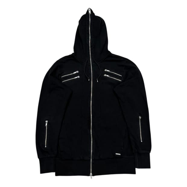 디젤 빈티지 풀오버 후드집업 자켓 블랙 S
