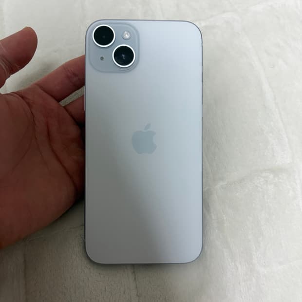 아이폰 15 플러스 128GB 블루 + 애케플 배터리 100