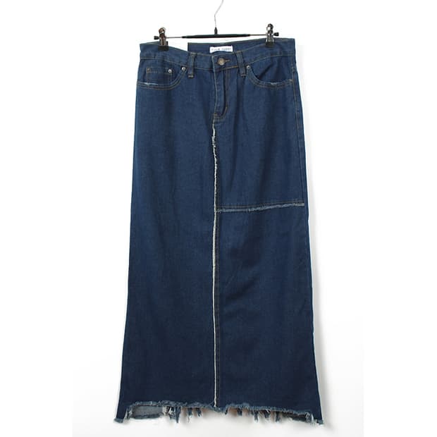 [새상품] BLACK RABBIT 데님롱스커트(M) 락시크