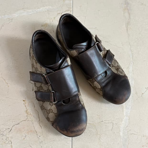 Gucci GG Monogram Velcro Sneakers