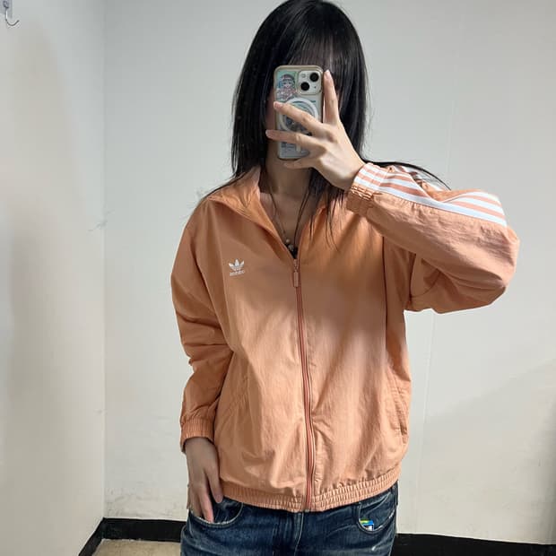 Adidas Coral Pink Windbreaker