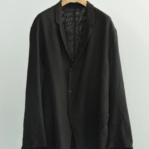 26ss comoli 코모리 코튼 실크 자켓 브라운 3