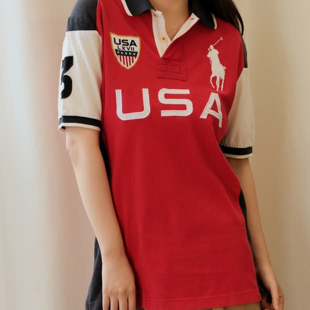 폴로 치프키프 빅포니 USA 카라티 반팔