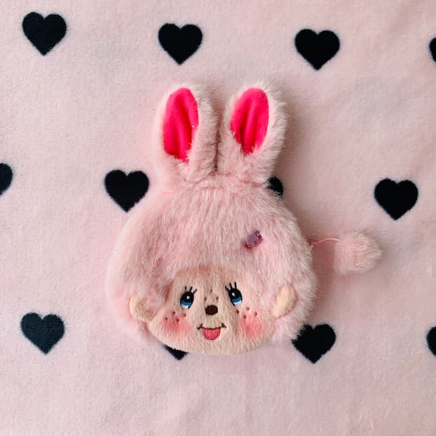 🐰✨고전 글리터 퍼 레빗 파우치 몬치치