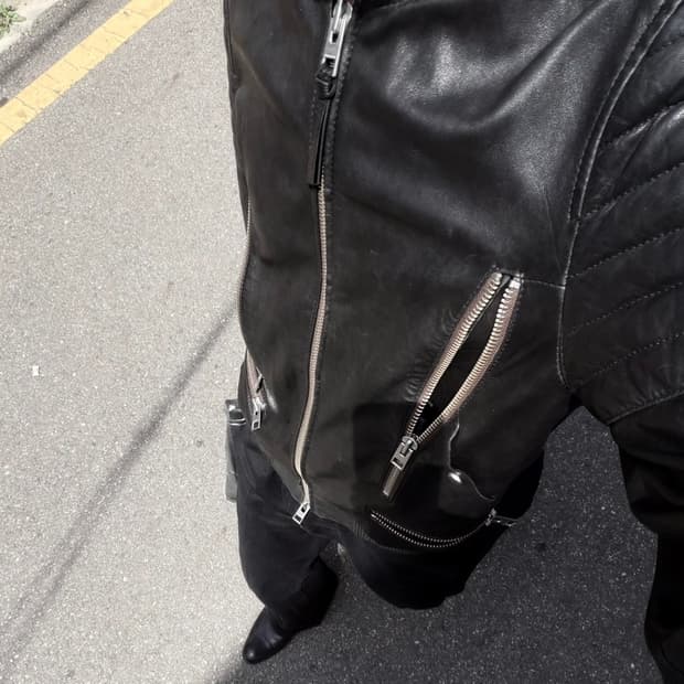 All Saints 양가죽 레더자켓 ( s )