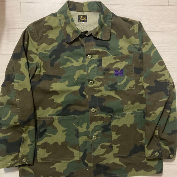 니들스 립스탑 커버올 자켓 s 팝니다