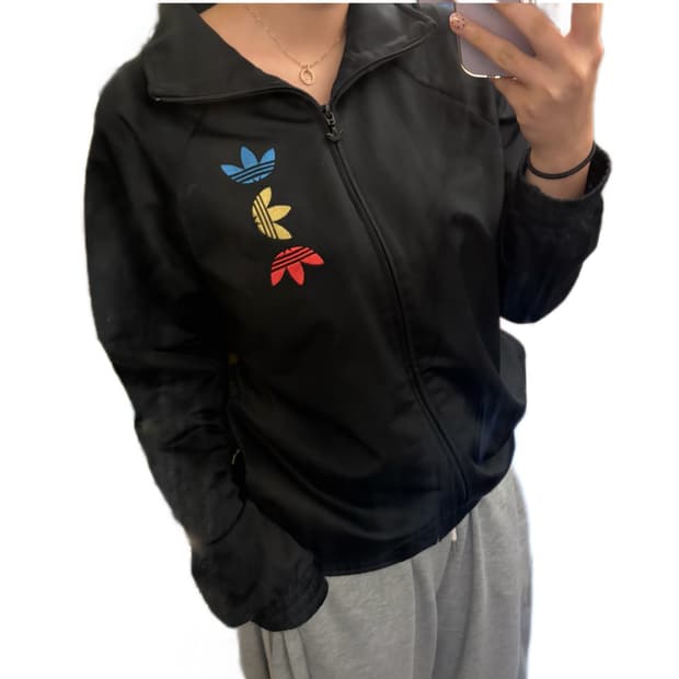 🔥아디다스 메탈릭 트리플 파이어버드 블랙 트랙탑 져지🔥