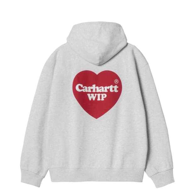 칼하트wip 후드 하트 스웨트셔츠 애쉬 헤더