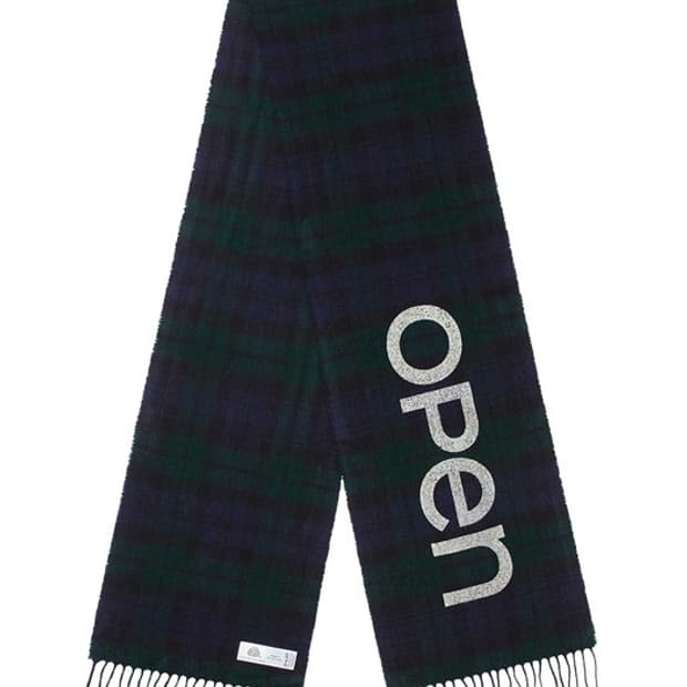 새상품🛍️오픈와이와이 타탄 울 머플러 그린
