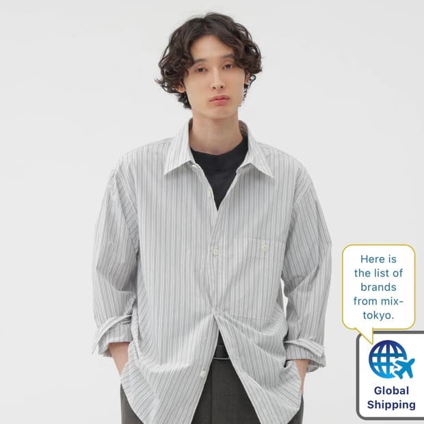 MHL PJ STRIPE COTTON POPLIN SHIRT 코튼셔츠 M