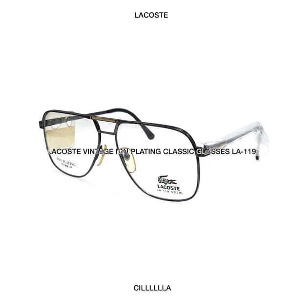 LACOSTE 라코스테 빈티지 이온플레이팅 클래식긱시크 안경 LA-119