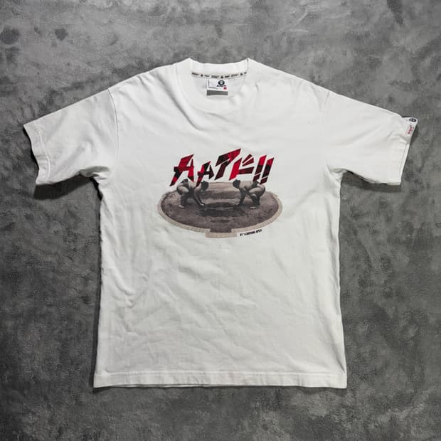 AAPE 에이프 스모 프린팅 반팔