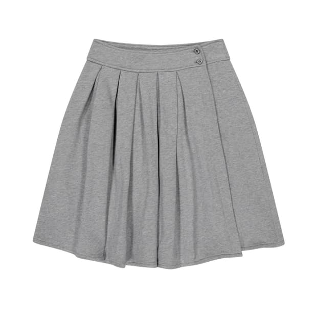 코이세이오 코지 스웻 랩 스커트 멜란지 그레이 2size