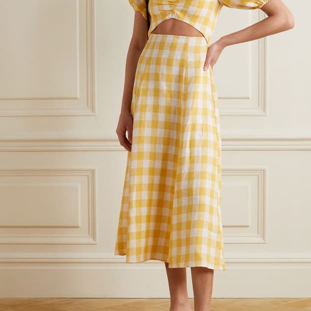 Reformation 린넨 100% 원피스 8사이즈