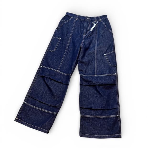 밈더워드로브 더블 레이어드 데님팬츠 /새상품