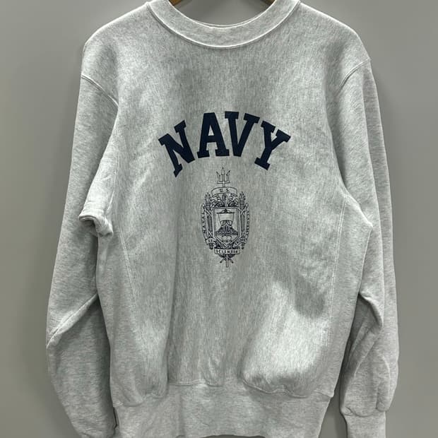 90s us naval academy 리버스위브 스웻셔츠