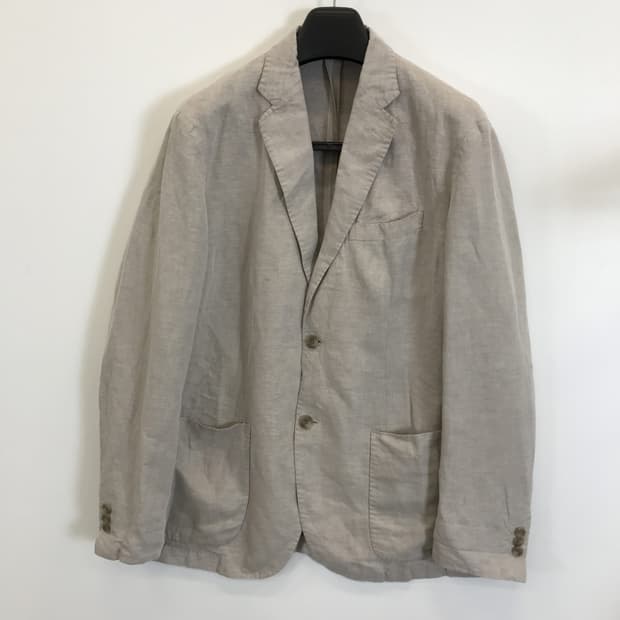 유니클로 아이보리 린넨블렌드자켓 [XL]