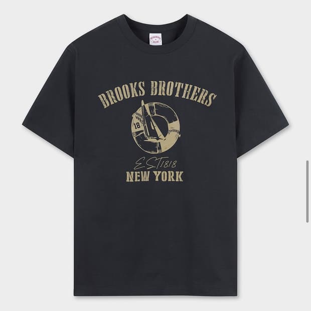 (새상품) 브룩스브라더스 네이비 반팔 티셔츠 S
