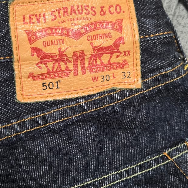 리바이스 501 진청 데님 팝니다