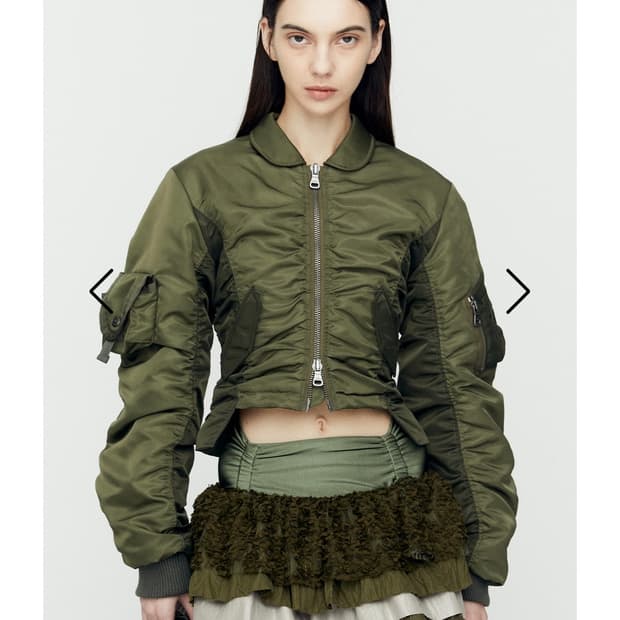 앤더슨벨 우먼 크롭 봄버 자켓 s, 급처