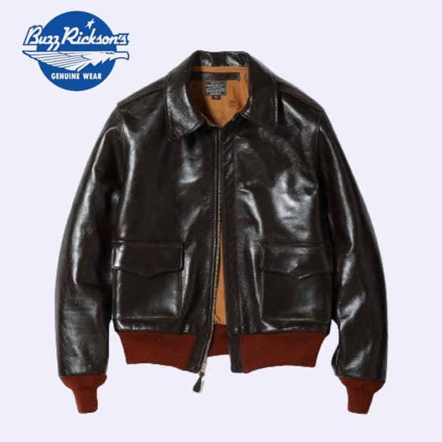 [44] 버즈릭슨 A-2 플라이트 자켓 레드립