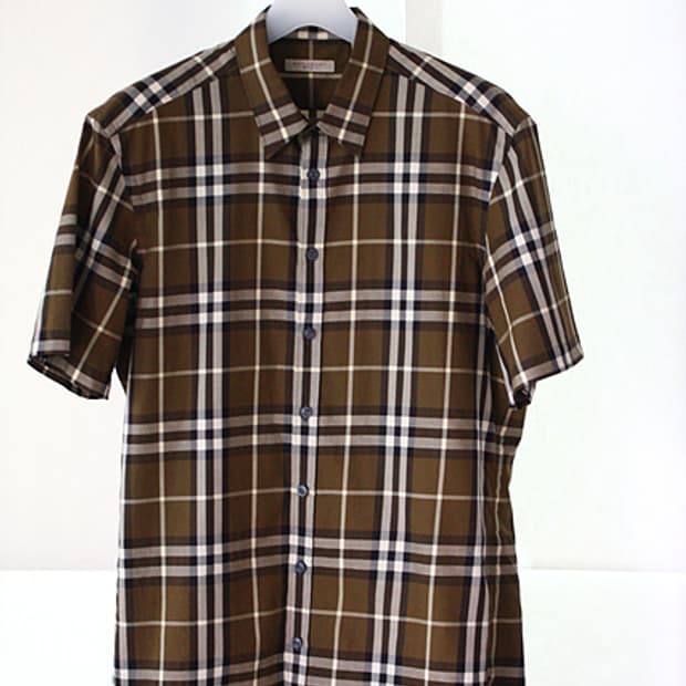버버리 BURBERRY 정품 노바체크 반소매 셔츠