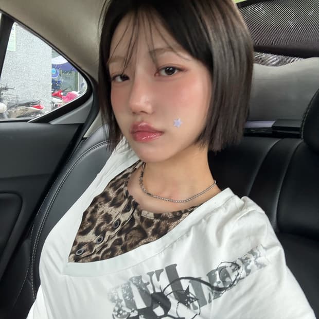 강추🤎) 빈티지 레오파드 슬림 반팔티