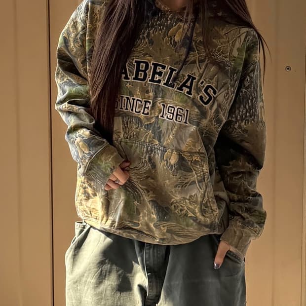 밀리터리 리얼트리 후드티