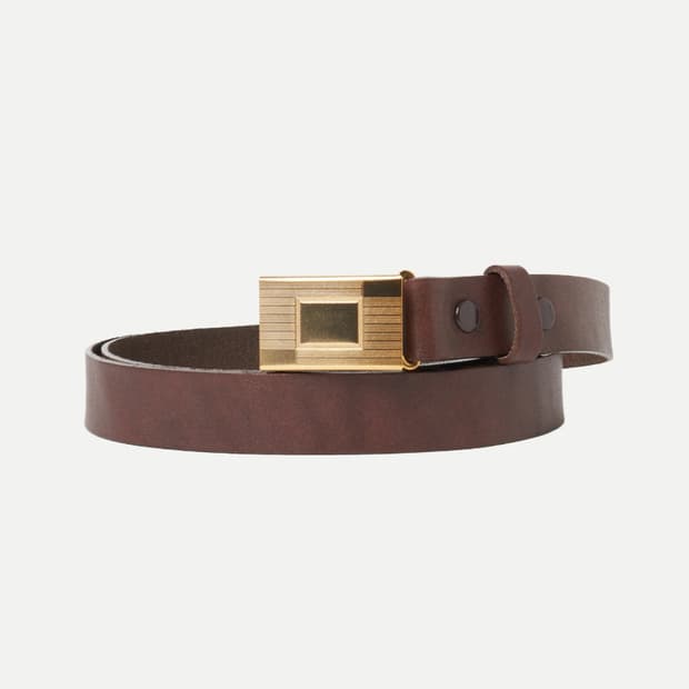 타이가타카하시 Lot.003 히콕 벨트 브라운