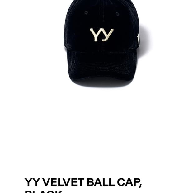 오픈와이와이 벨벳 볼캡 모자