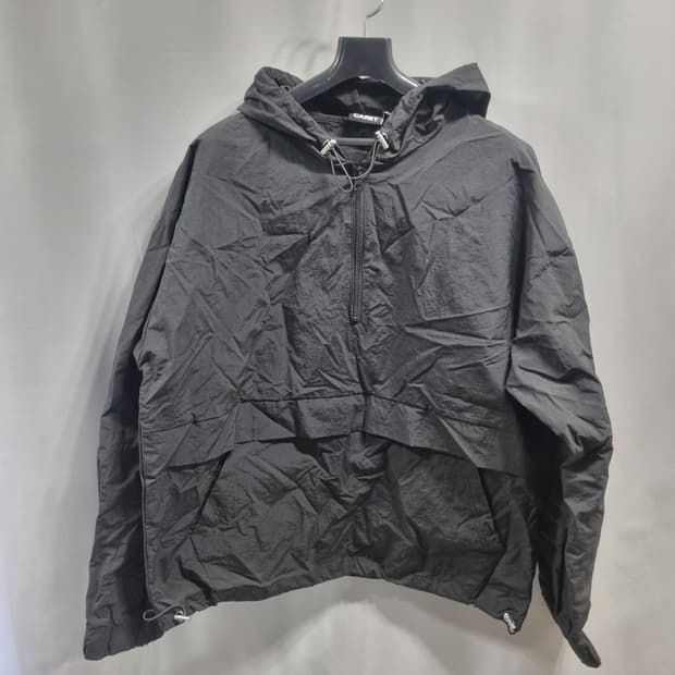 CARET 블랙 후드 아노락 바람막이