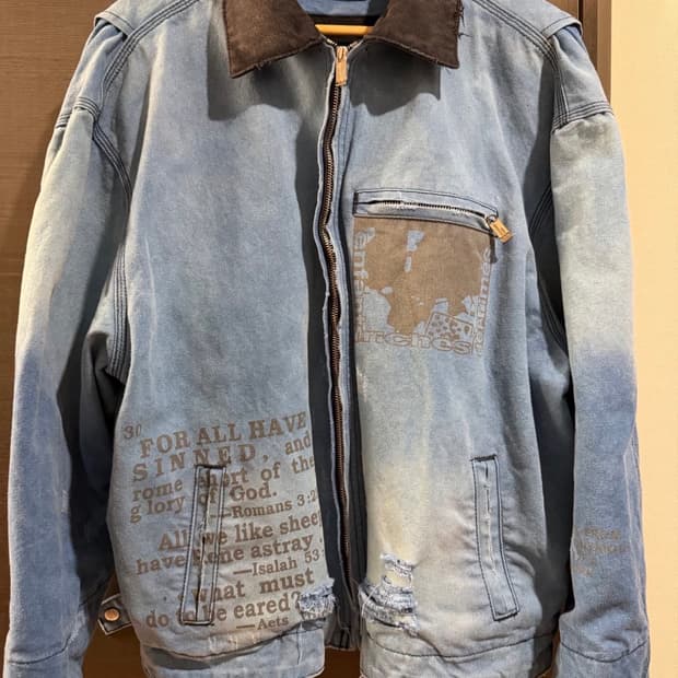 ERD 디스트레스 캔버스 워크 자켓 M (새상품급)