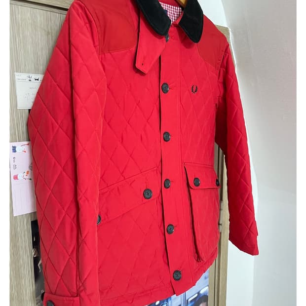 프레드페리 퀼팅 자켓