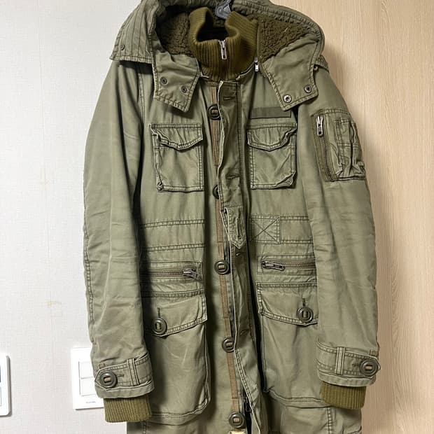 y2k 일본 빈티지 디테일 카고 야상