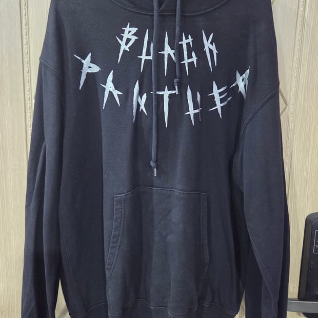 남성 블랙후드티