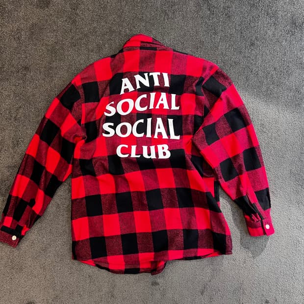 안티소셜소셜클럽 체크 셔츠