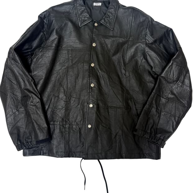 올드파크 레더 코치 자켓 M사이즈