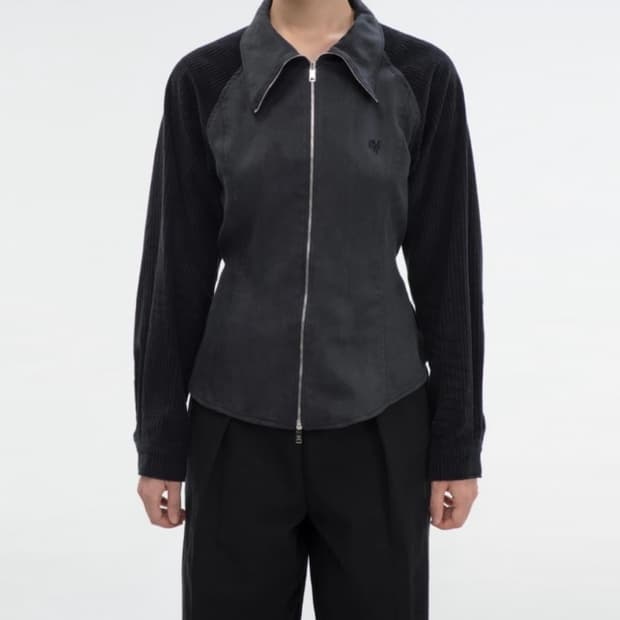 김미더영 코듀로이 믹스 셔츠