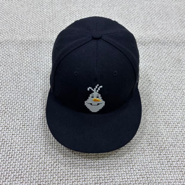 F 디즈니 겨울왕국 올라프 블랙 스냅백 0727E2