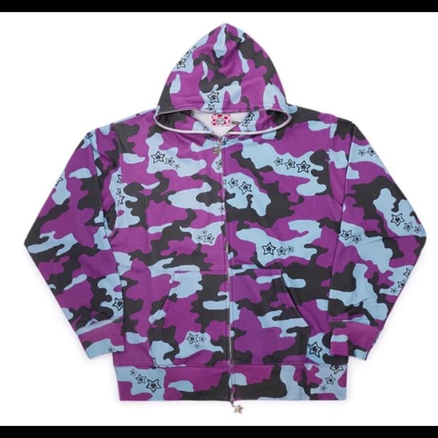 스타팀 카모 후드집업 s