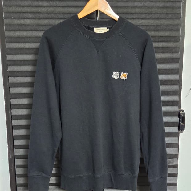 [메종키츠네] 더블 폭스 헤드 맨투맨 | 00075