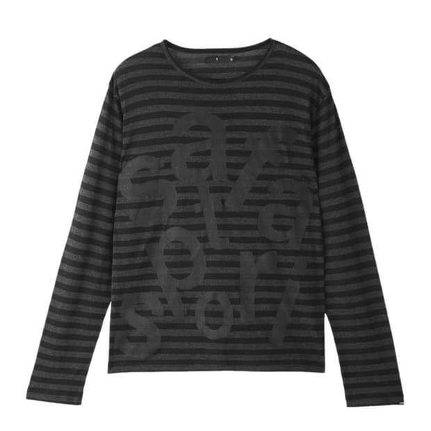 사파리스팟 티켓팅 스트라이프 보더 티 블랙