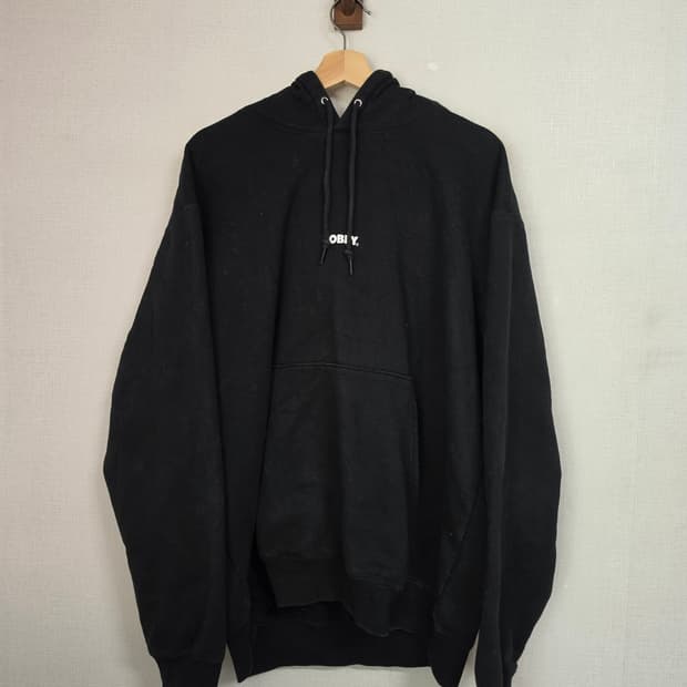 오베이 기모 후드티 XL